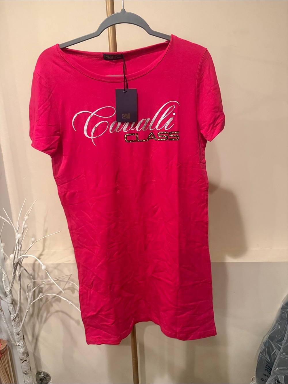 Cavalli Class Vibrant Pink pajamas night shirt